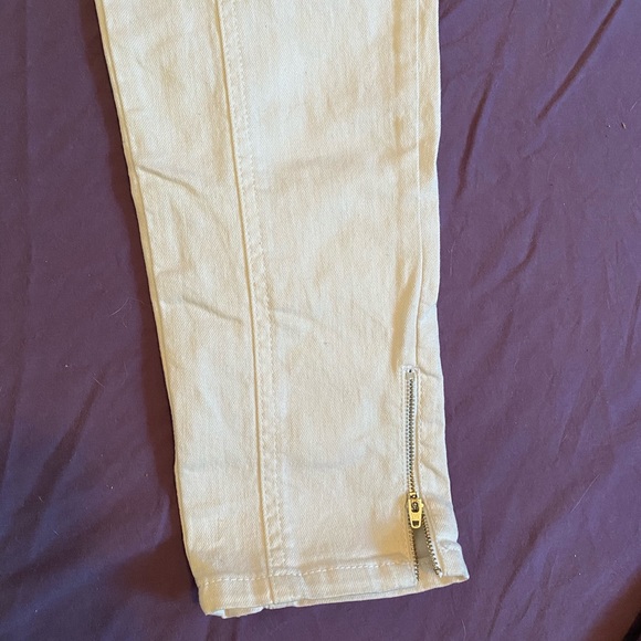 InWear white jeans w reinforced knee & ankle zip - Picture 2 of 7